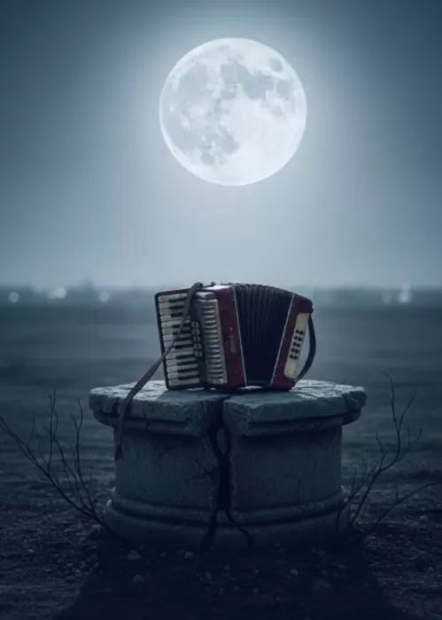 月とアコーディオン