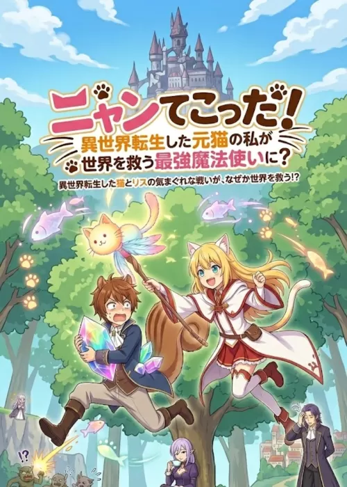 ニャンてこった！異世界転生した元猫の私が世界を救う最強魔法使いに？