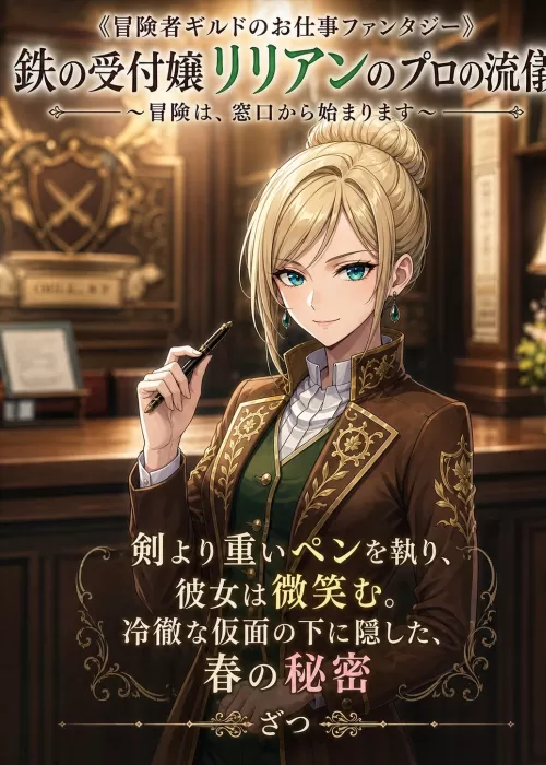《冒険者ギルドのお仕事ファンタジー》鉄の受付嬢リリアンのプロ...