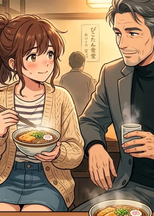 たぬきそばから芽生えた細くて長い恋