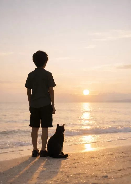 猫と海と僕
