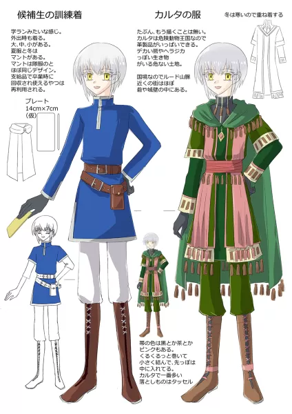 候補生の訓練着