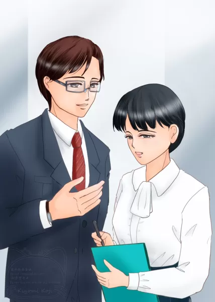 『箱庭硝子人形』一倉＆加賀挿絵